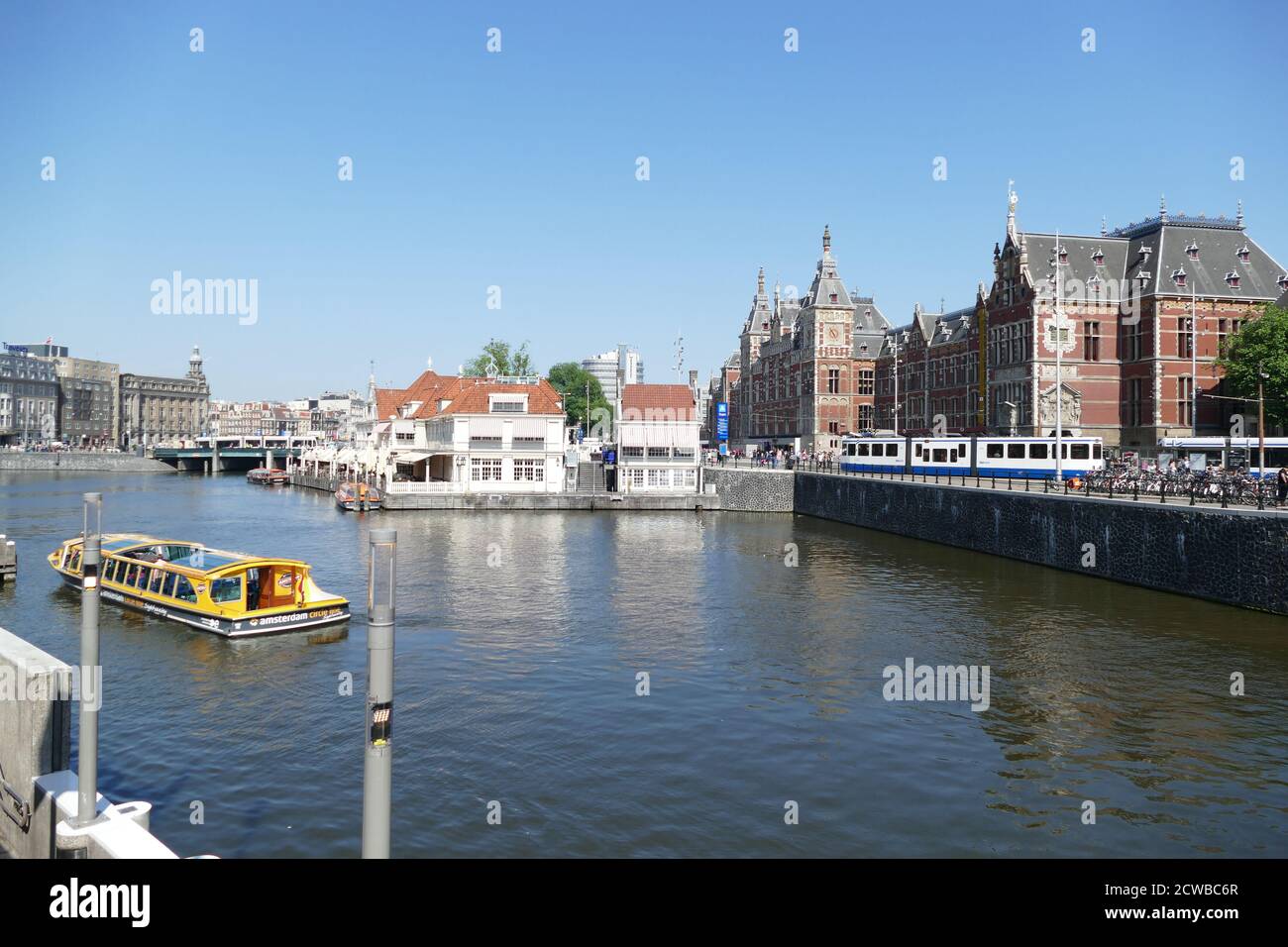 Gare centrale, Amsterdam, pays-Bas Banque D'Images