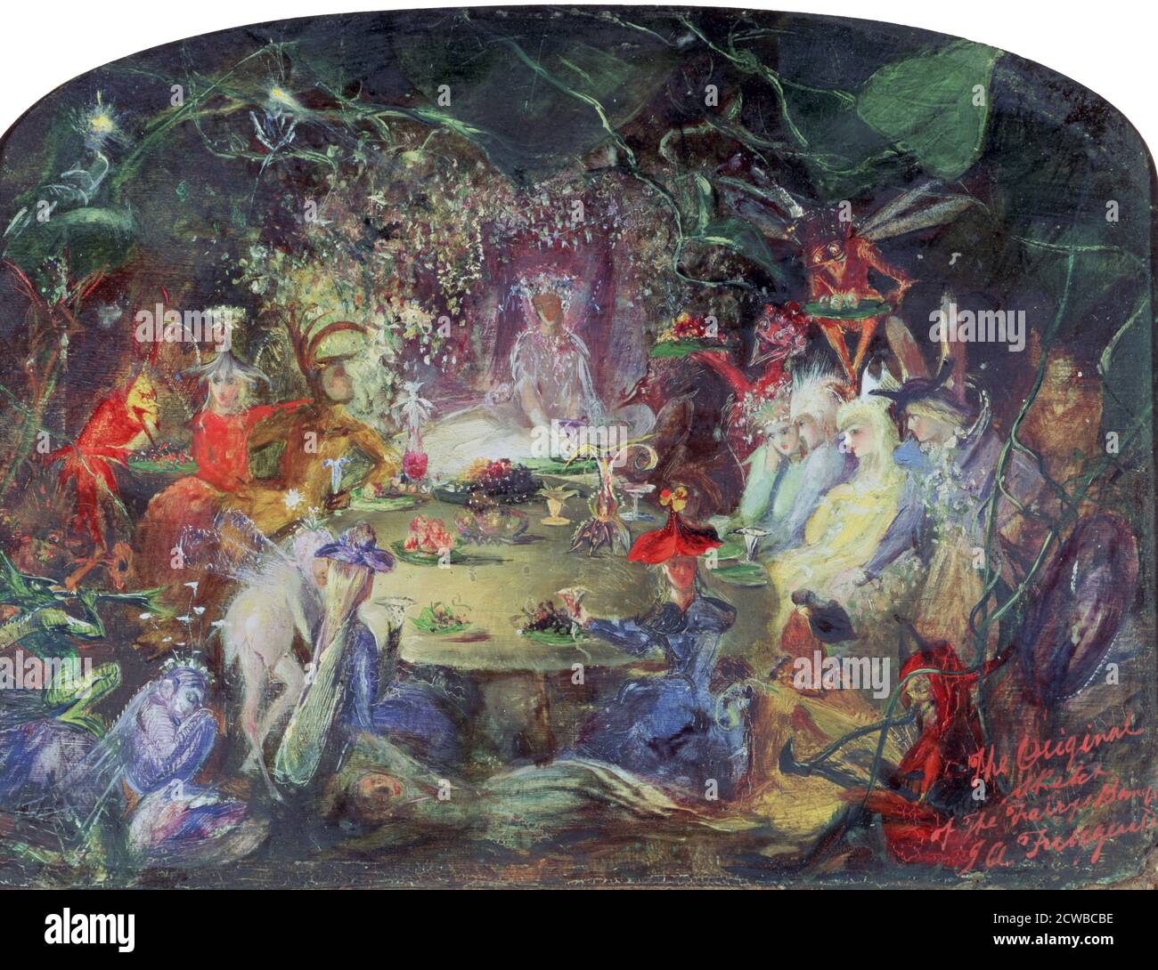 The Fairy banquet', 1832-1906, par l'artiste britannique John Anster Fitzgerald. Banque D'Images