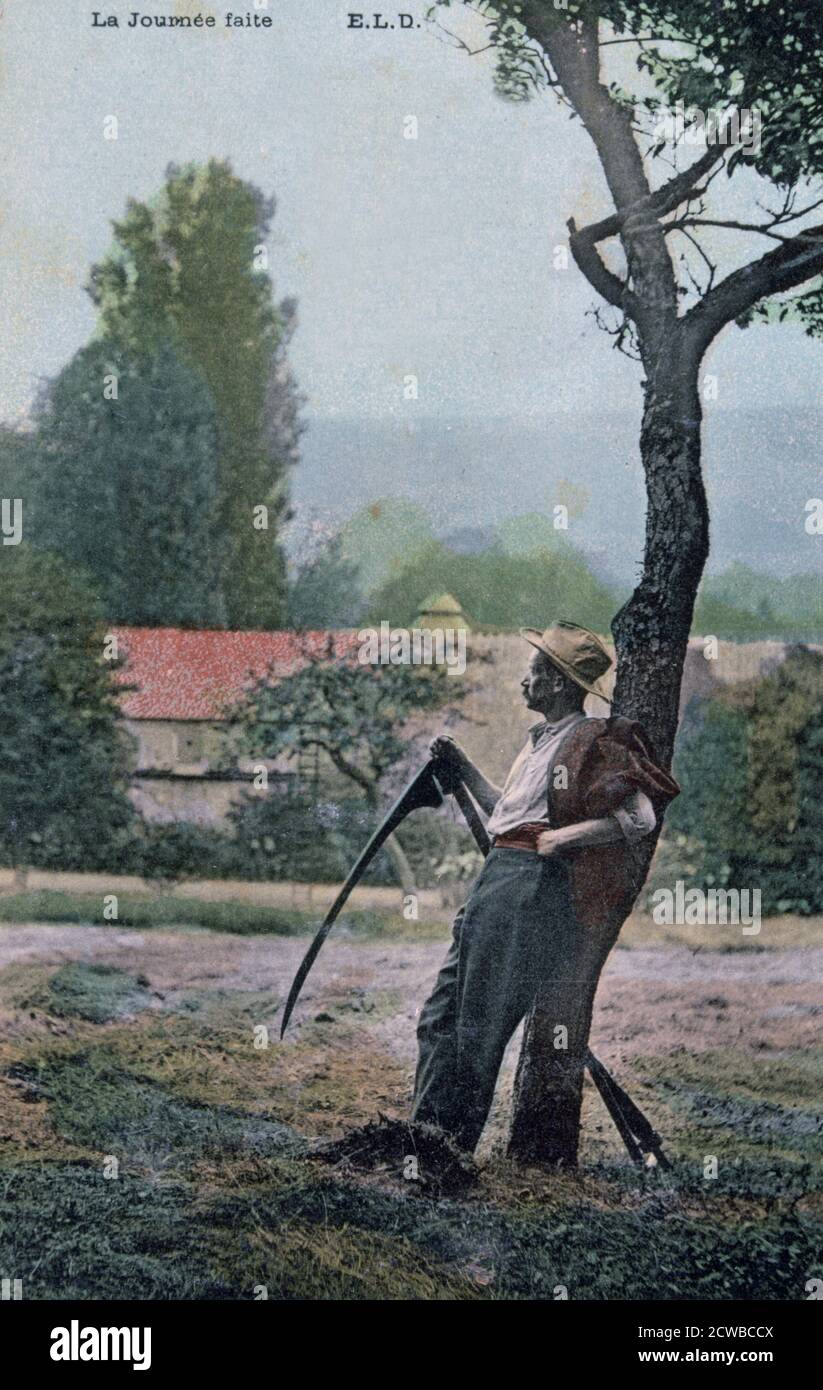 The Days End', c1900, par un artiste inconnu. Banque D'Images The Days End', c1900, par un artiste inconnu. Banque D'Images