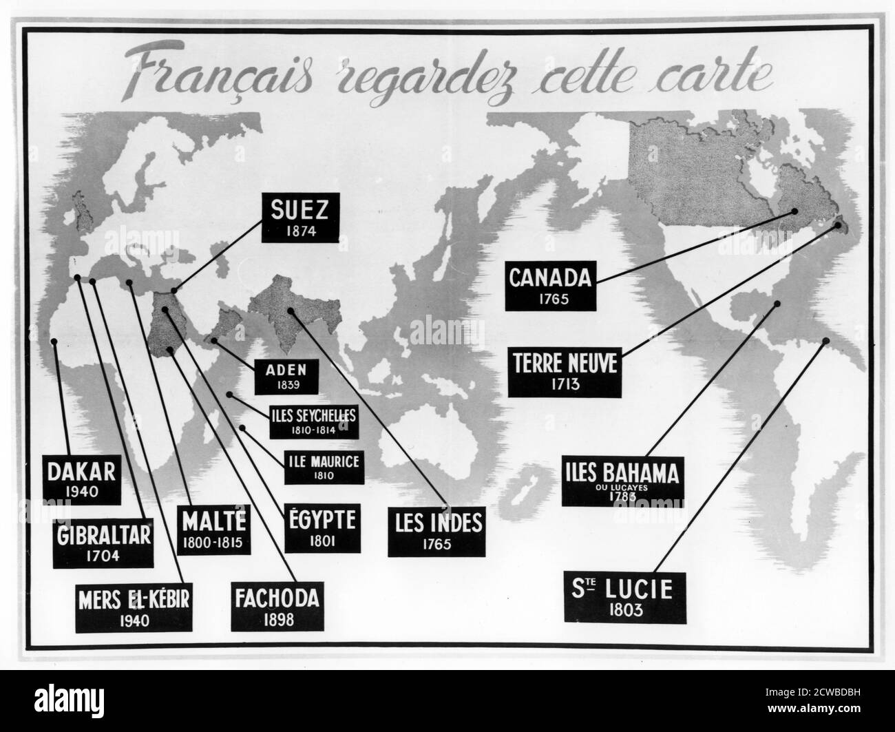 Affiche de propagande anti-britannique française de Vichy, 1940-1944