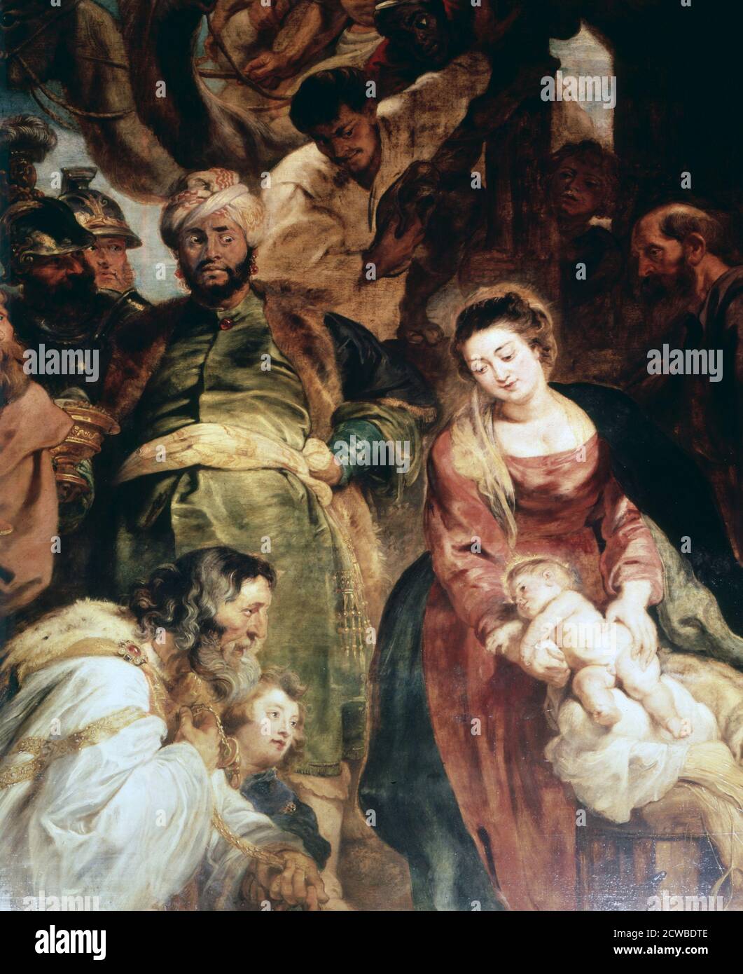 Adoration des Rois', 1624 : Peter Paul Rubens (1577-1640) peintre flamand. Huile sur bois. Banque D'Images