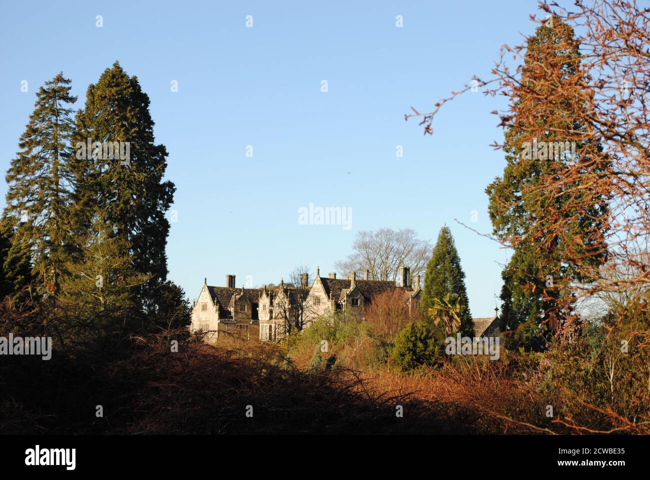 Automne au Manor House, Sussex Banque D'Images