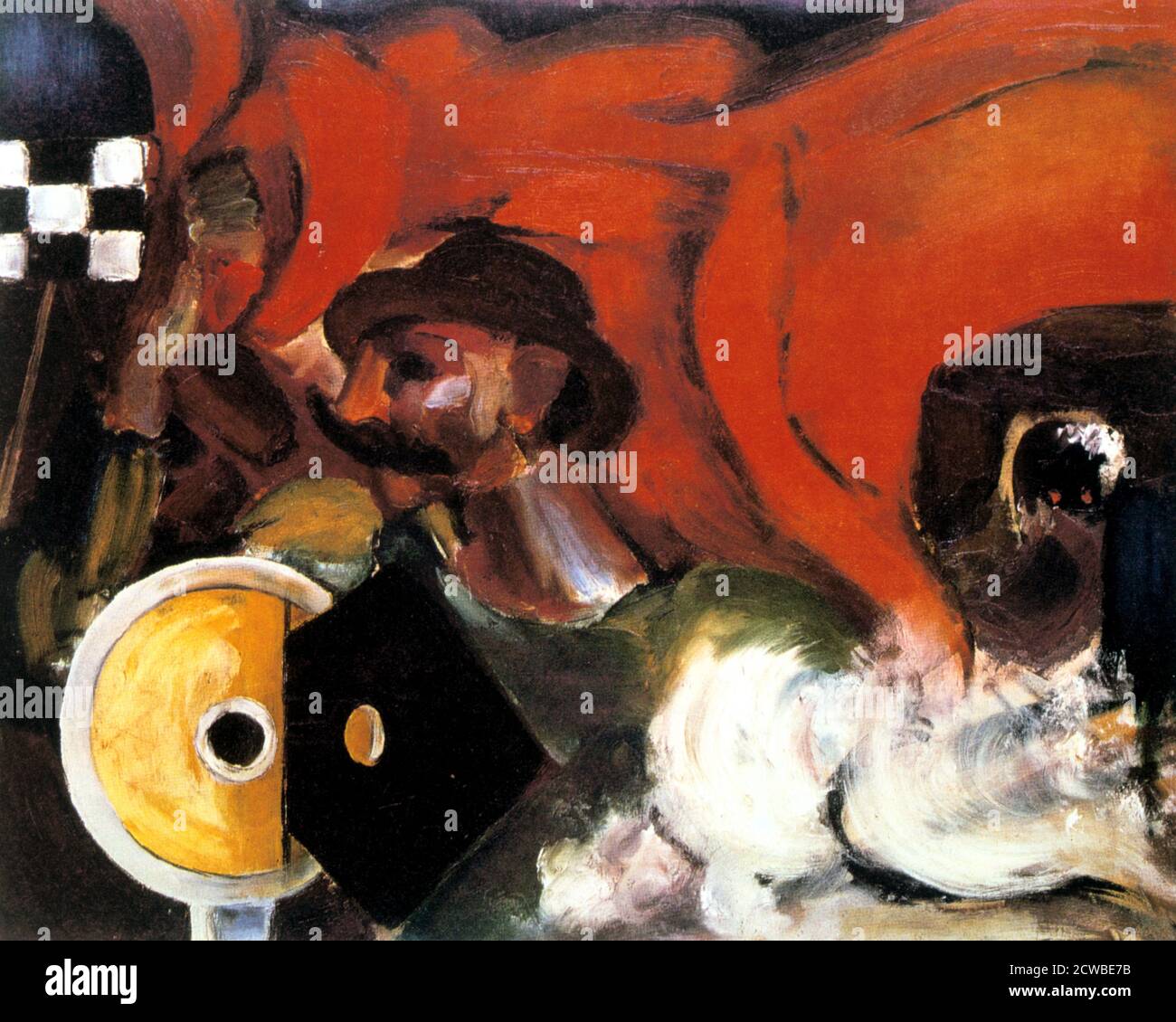 Le signal », 1915. Artiste: Henri Victor Gabriel le Fauconnier. Henri(1881-1946) est un peintre cubiste français né à Hesdin. Banque D'Images