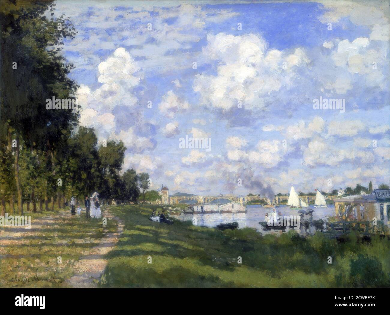 La Marina à Argenteuil', 1872. Artiste: Claude Monet. Monet était un peintre français, un fondateur de la peinture impressionniste française et le praticien le plus cohérent et le plus prolifique de la philosophie des mouvements. Banque D'Images