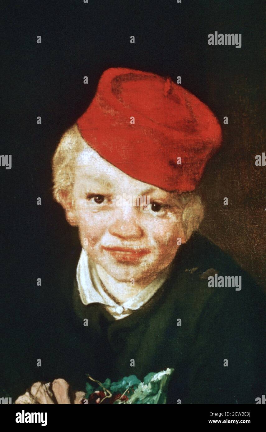 'Le garçon avec les cerises', détail, 1859. Artiste: Edouard Manet. Edouard Manet(1832-1883) était un peintre moderniste français. Il a été l'un des premiers artistes du XIXe siècle à peindre la vie moderne. Banque D'Images