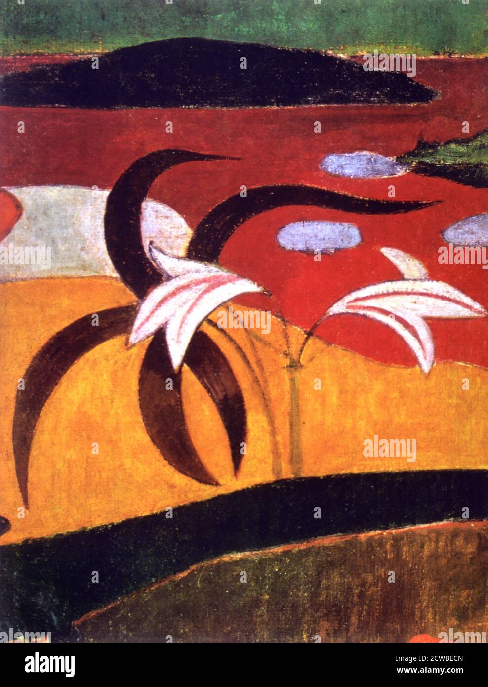 Pastoriales Tahitians (détail), 1892 artiste : Paul Gauguin. Déçu par un manque de reconnaissance de son travail, Gauguin quitte la France en 1891 et vit le reste de sa vie en Polynésie française. Banque D'Images