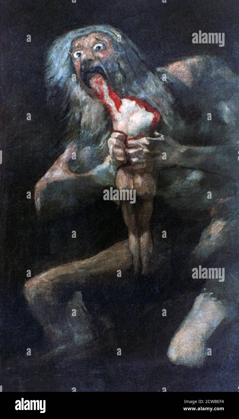 Goya Saturne Dévorant Un De Ses Fils