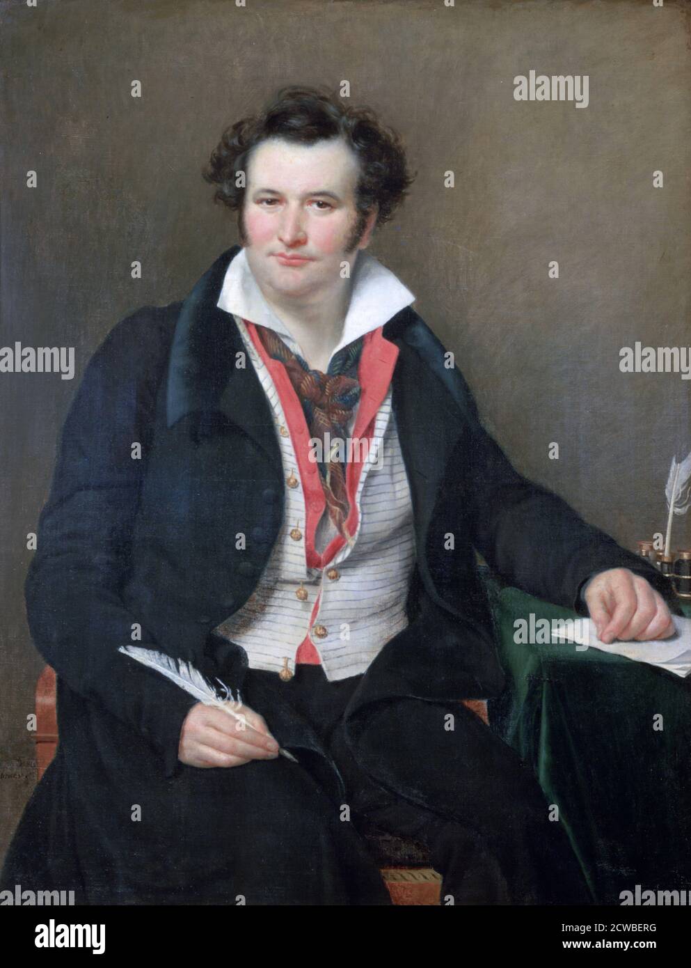 Portrait de Bernard Wolf', c1823 artiste: Sophie rude. Bernard Wolf (1778-1850) acteur, auteur et réalisateur du Théâtre de la monnaie à Bruxelles. Banque D'Images
