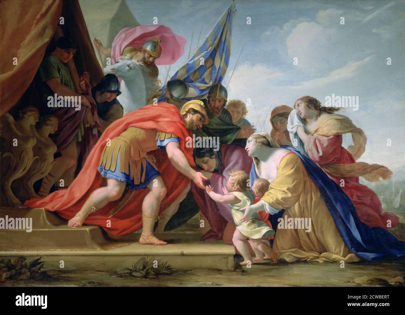 Volumnie et Veturie devant Coriolan', c1638-1639. Artiste: Eustache le Sueur Banque D'Images