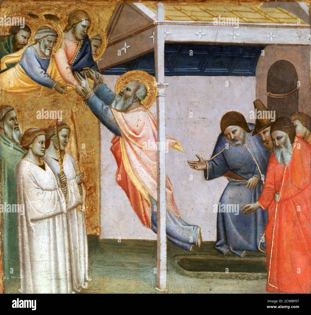 Scène de la vie de Saint-Jean, c1320-1366. Artiste: Taddeo Gaddi. Taddeo Gaddi (1290-1366) est un peintre et architecte italien médiéval. Banque D'Images