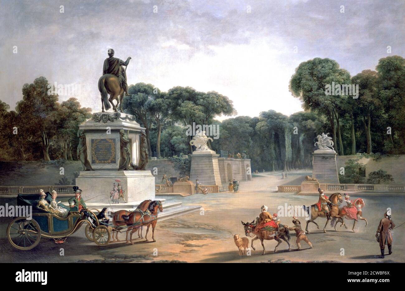 Entrée au Palais de Louis XV', 1775. Artiste: Jean Baptiste le Prince. Jean-Baptiste le Prince (1734-1781) est un peintre et un graveur français. Banque D'Images