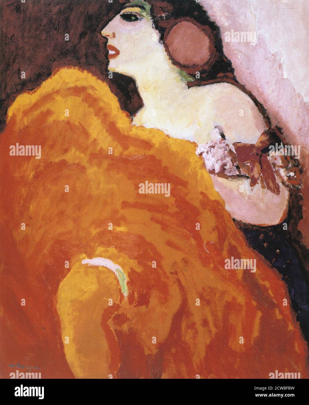 Danseuse en rouge, peinte en 1908 ; par Cornelis Theodorus Maria 'Kees' van Dongen (26 janvier 1877 - 28 mai 1968) Banque D'Images