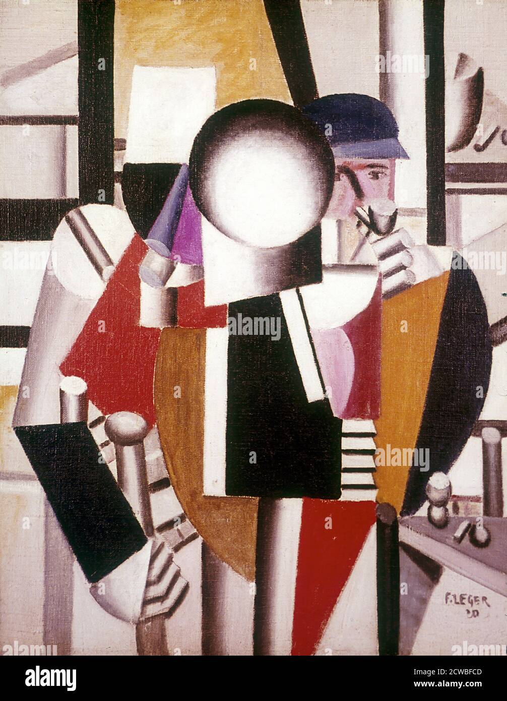 « les trois camarades », 1920, huile sur toile, (les trois camarades) de Joseph Fernand Henri Leger; (1881 - 1955) ; peintre, sculpteur et cinéaste français. Banque D'Images