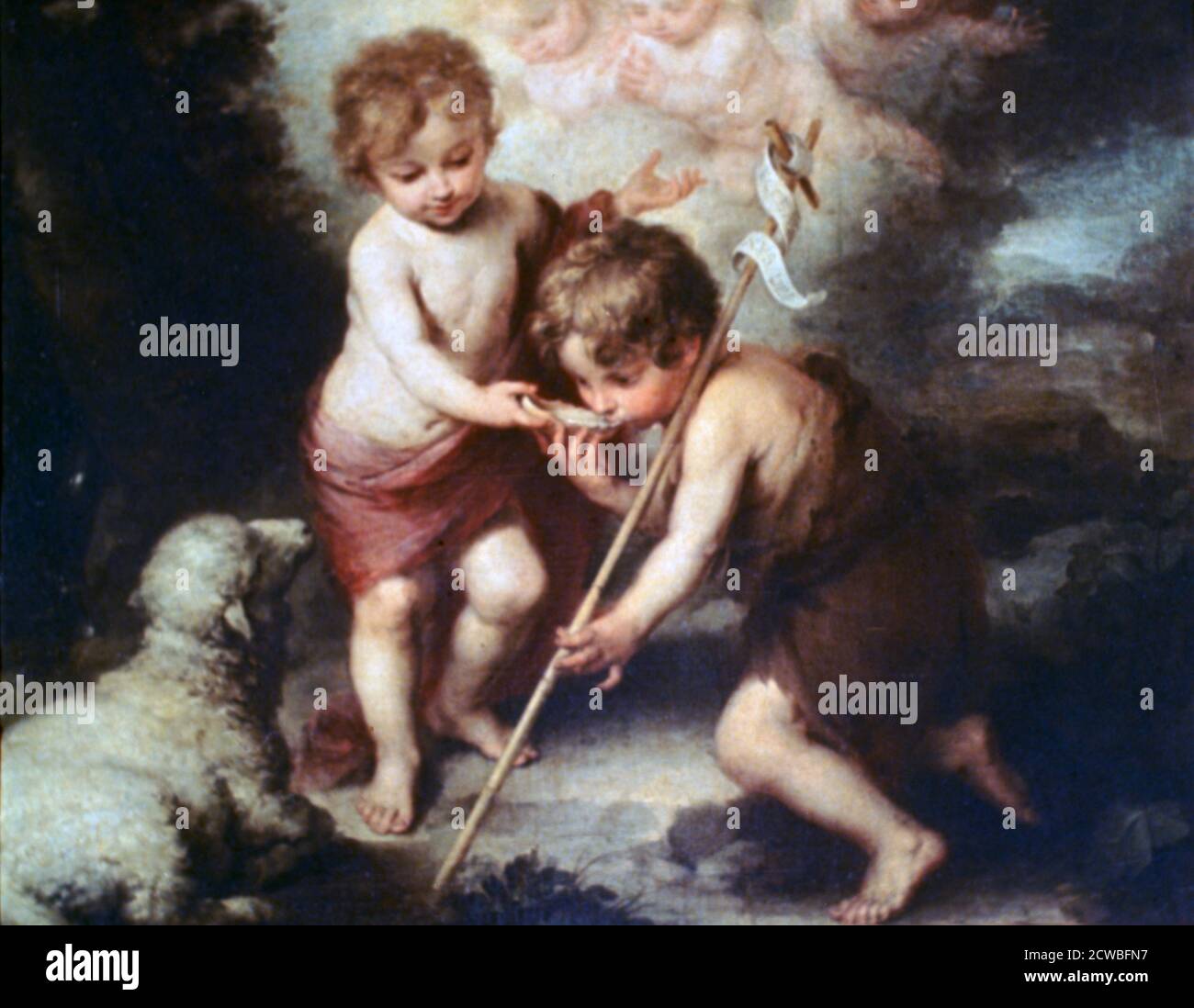 The Boys with the Shell', c1670. Artiste: Bartolome Esteban Murillo. Bartolome Esteban Murillo(1617-1682) était un peintre baroque espagnol, plus connu pour ses œuvres religieuses. Banque D'Images