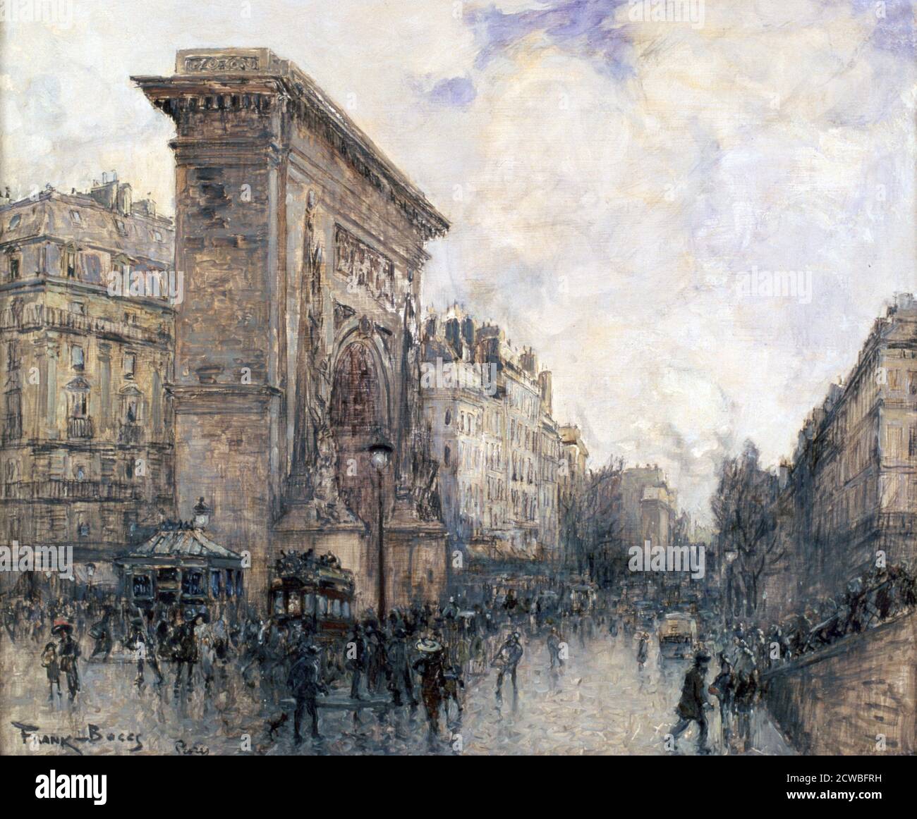 Tirage Albuminé Vintage 'L'Église Saint-Denis, Paris' Circa 1880 - Original, Format 27x18,5 Cm