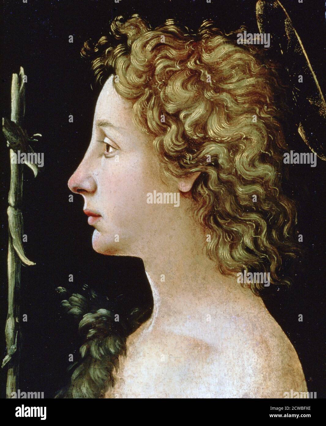 Le Jeune Saint-Jean-Baptiste, c1482-1522. Artiste: Piero di Cosimo. Piero di Cosimo (1462-1522) est un peintre italien de la Renaissance. Banque D'Images