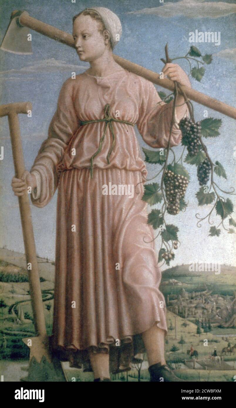 Allégorie de l'automne', 15ème siècle. Artiste: Francesco del Cossa. Francesco del Cossa (1430-1477) est un peintre italien de la Renaissance de l'école de Ferrara. Banque D'Images