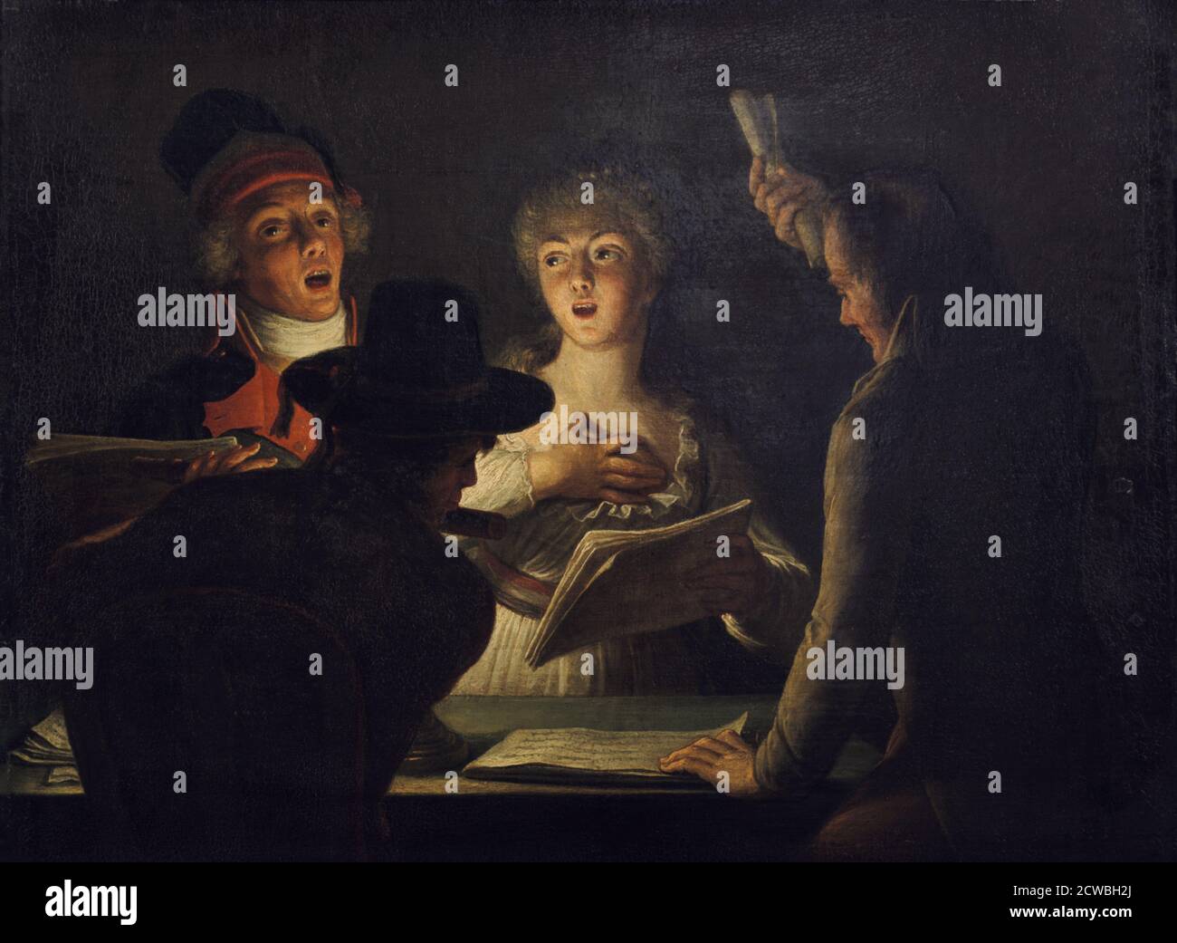 The Patriotic Singers par Dominique Dondre, 1794. Également connu sous le nom de « la Marseillaise ». Banque D'Images