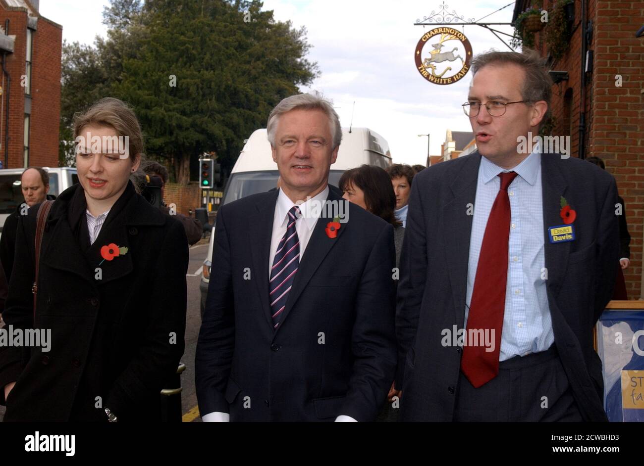 Photographie de David Davis. David Michael Davis MP (1948-) un politicien du Parti conservateur britannique qui a été secrétaire d'État à la sortie de l'Union européenne de juillet 2016 à juillet 2018 et a été député de Haltemprice et Howden depuis 1997 Banque D'Images