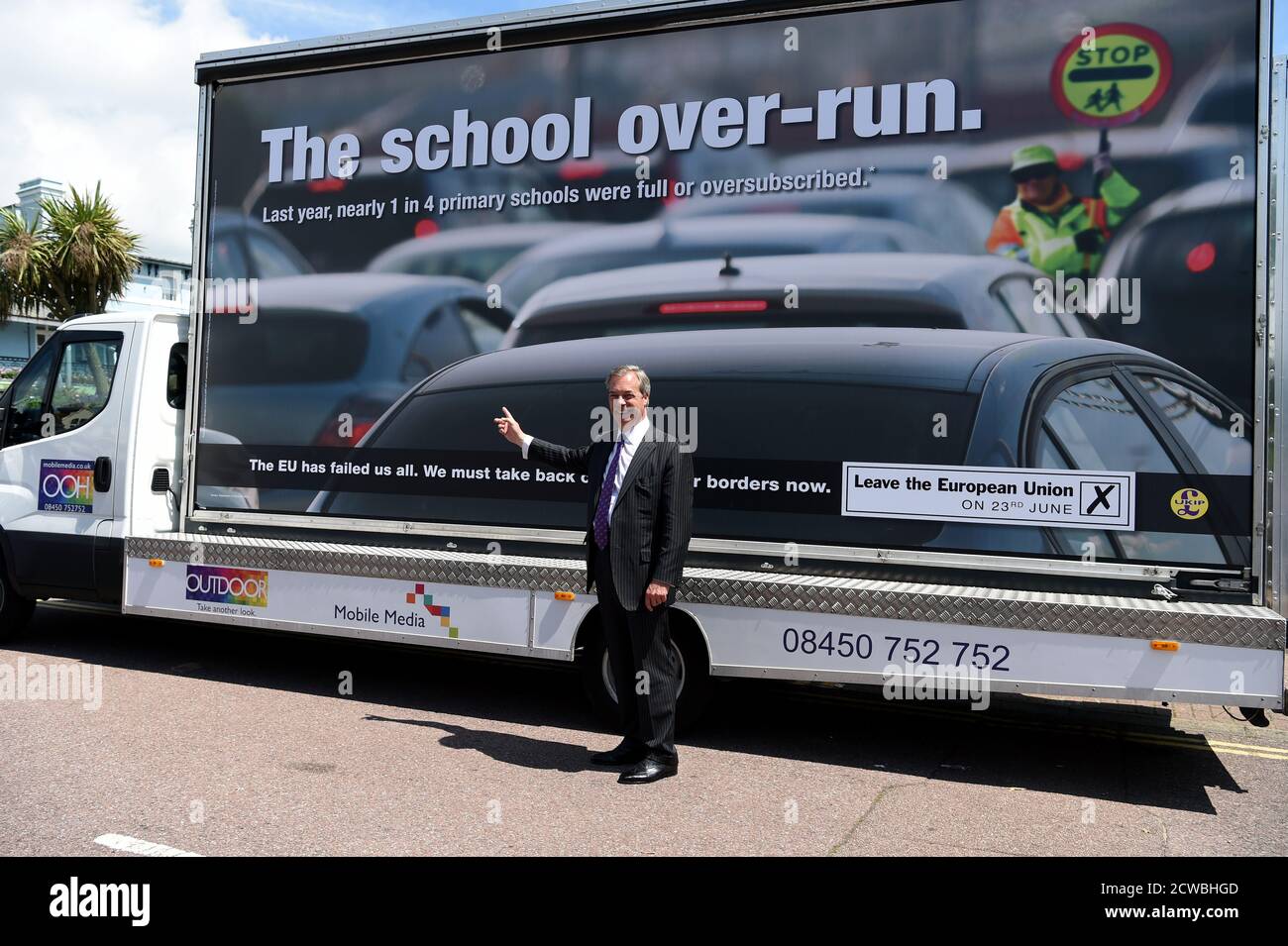 Photographie de Nigel Farage. Nigel Paul Farage (1964-), homme politique et radiodiffuseur britannique. Banque D'Images