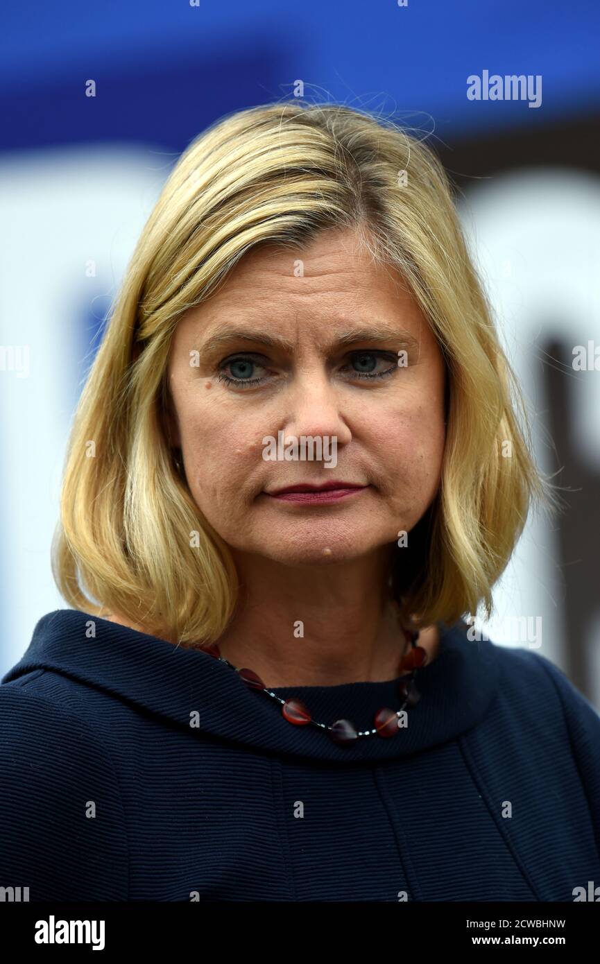Photographie de Justine Greening (1969-) ancien politicien britannique qui a été secrétaire d'État à l'éducation de 2016 à 2018 et député de Putney de 2005 à 2019. Banque D'Images