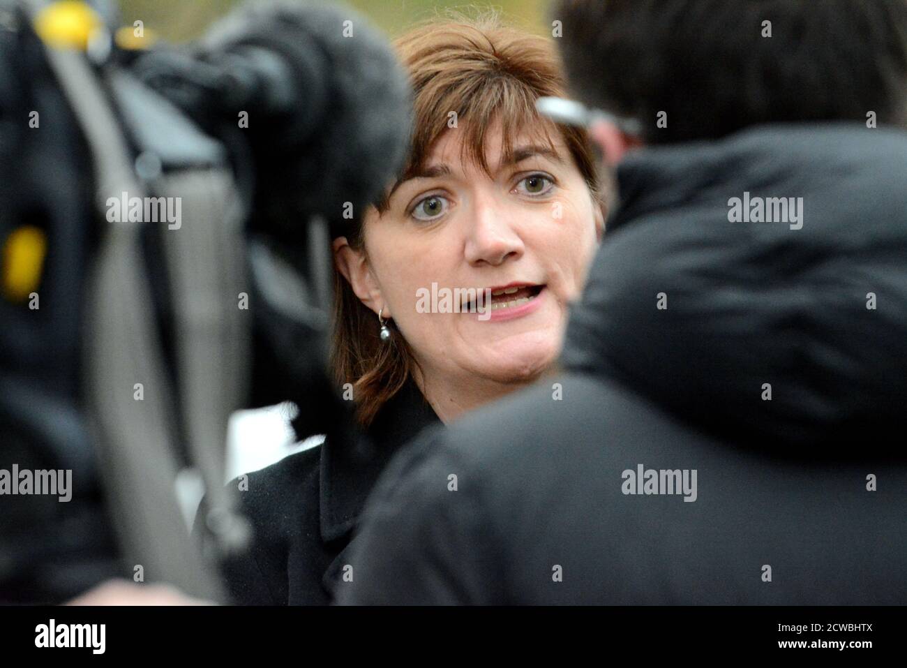 Photographie de Nicky Morgan. Nicola Ann Morgan, baronne Morgan de Cotes (1972-) un politicien britannique qui est secrétaire d'État au numérique, à la Culture, aux médias et aux Sports. Banque D'Images