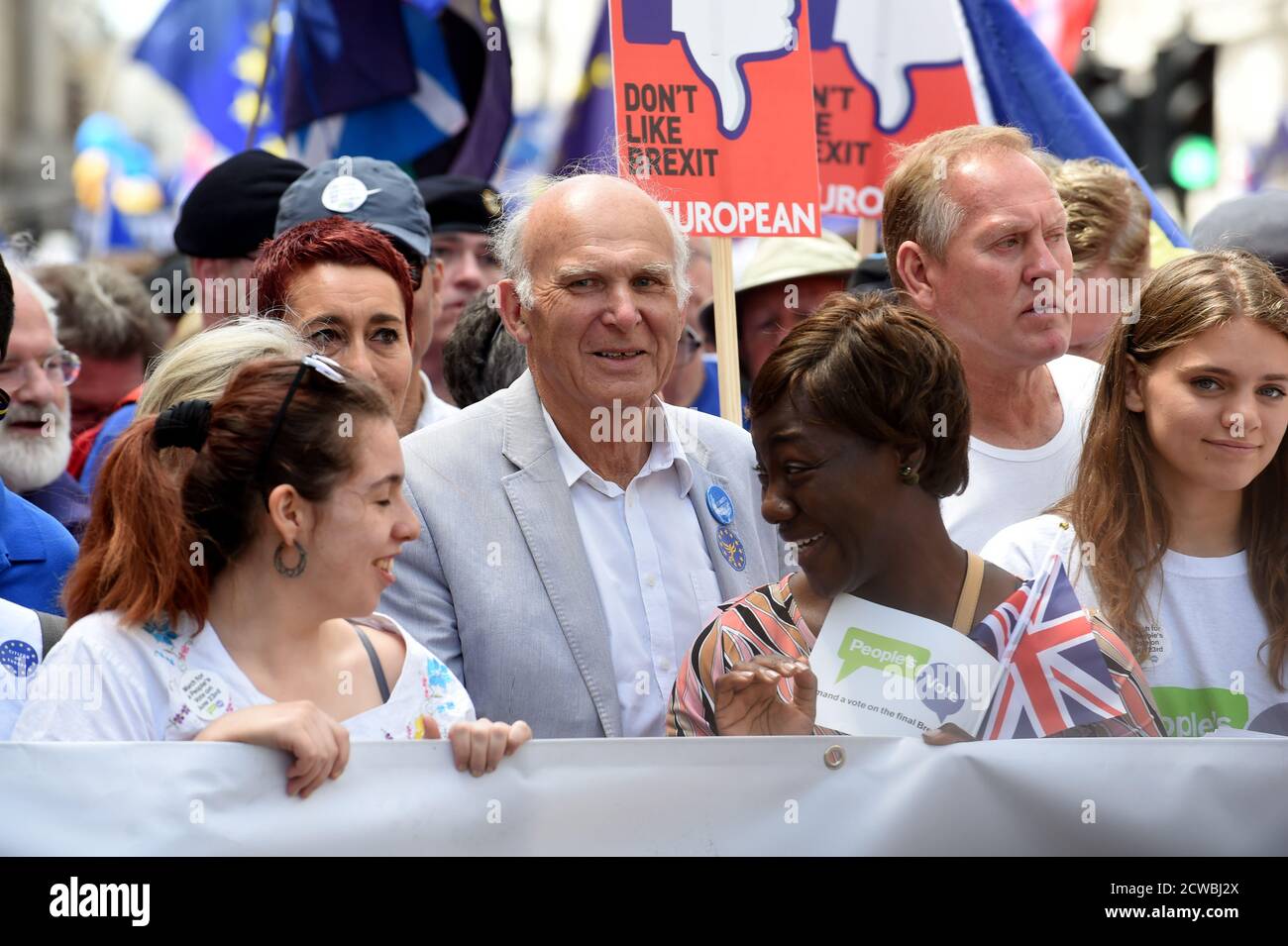 Photographie de Vince Cable. Sir John Vincent Cable (1943-) un politicien britannique qui a été chef des libéraux-démocrates de 2017 à 2019. Il a été député de Twickenham de 1997 à 2015 et de 2017 à 2019. Il a également été secrétaire d'État aux affaires, à l'innovation et aux compétences au sein du Cabinet de 2010 à 2015 Banque D'Images