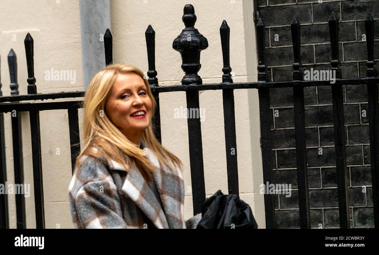 Londres 29 septembre 2020 Esther McVey, député de Tatton et fondateur des Blue Collar Conservateurs, visite 11 Downing Street London Credit: Ian Davidson/Alay Live News Banque D'Images