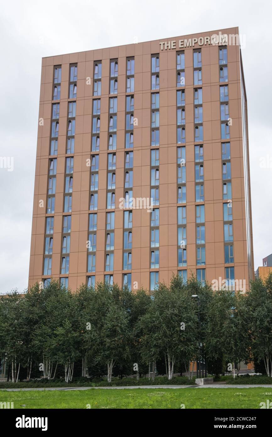 L'Emporium nouvellement construit Hello Student Accommodation à Eastside, Birmingham, Royaume-Uni Banque D'Images