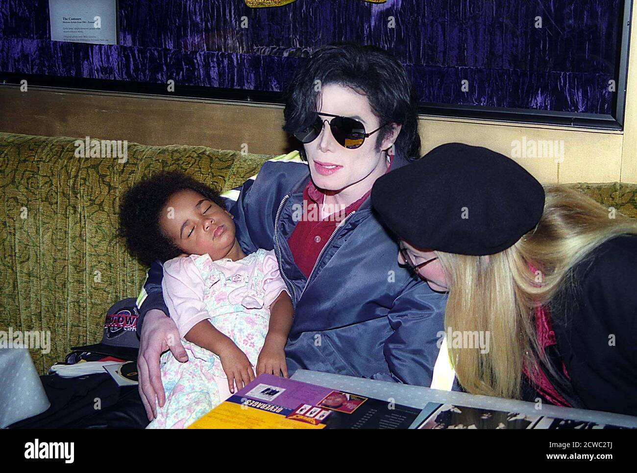 Michael Jackson au Motown Cafe, New York. 1986. Crédit : Henry McGee/MediaPunch Banque D'Images