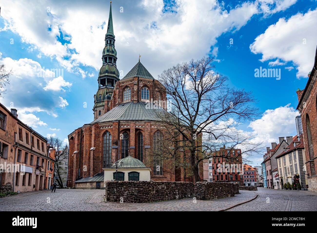 Église Saint-Pierre à Riga, Lettonie Banque D'Images