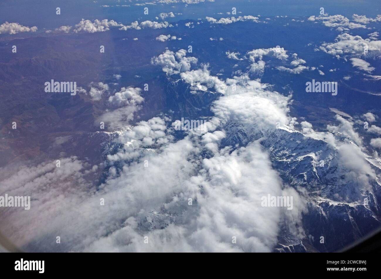 Corse montagnes de l'air Banque D'Images