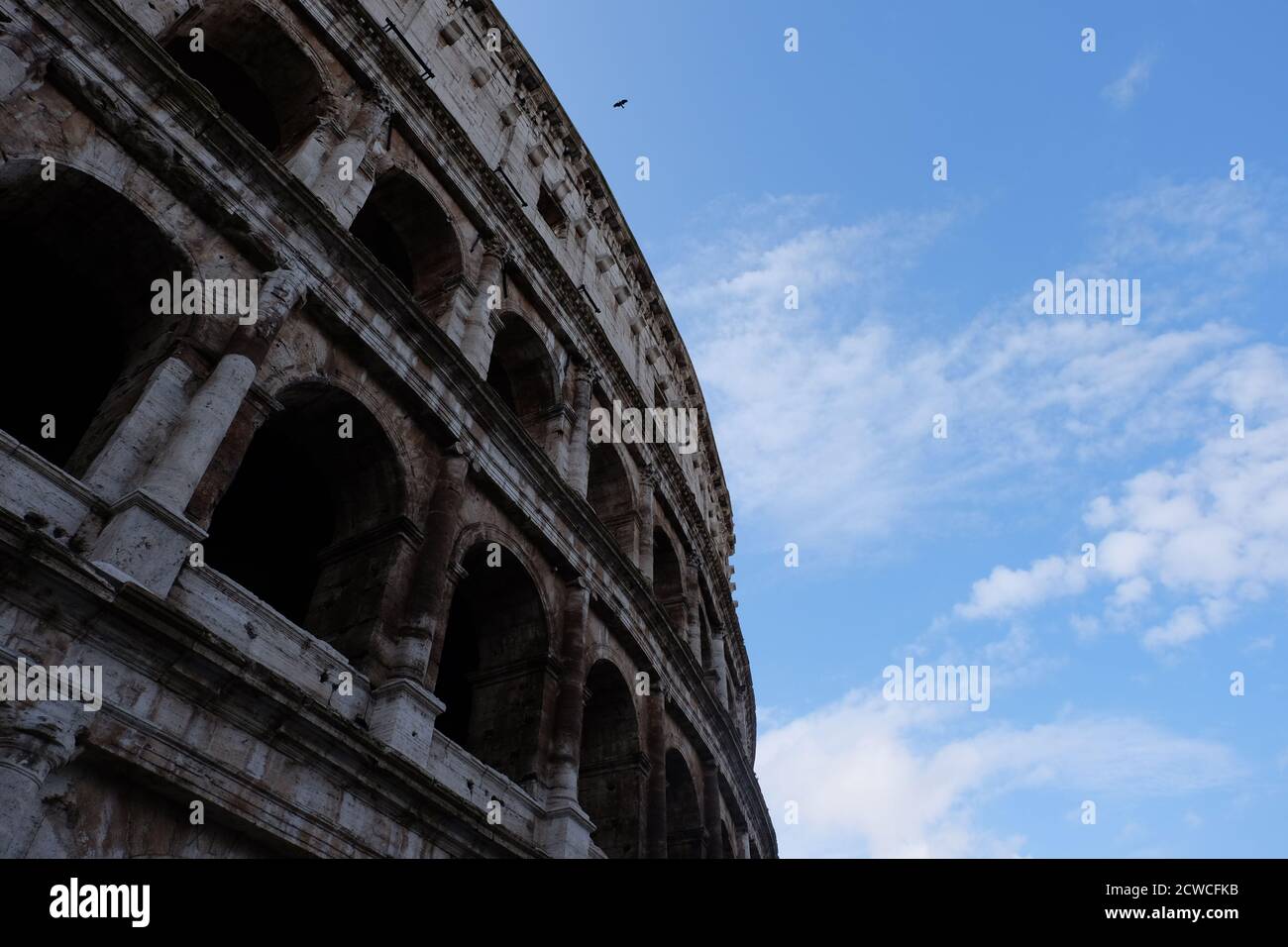 Le Colisée alias Amphithéâtre Flavian à Rome, Italie Banque D'Images