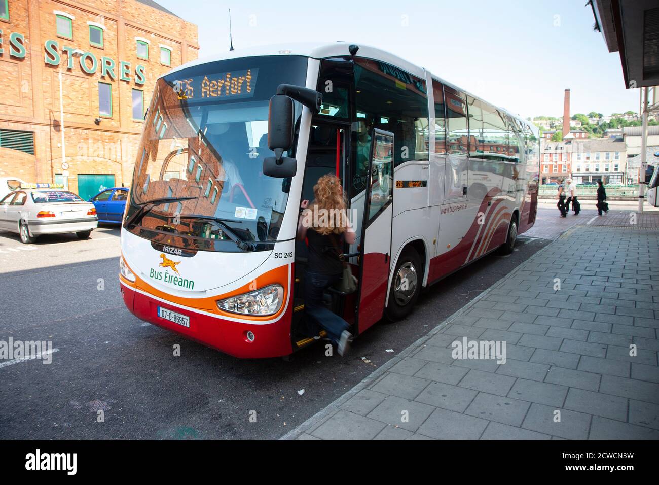 Bus bus express Eireann Banque D'Images