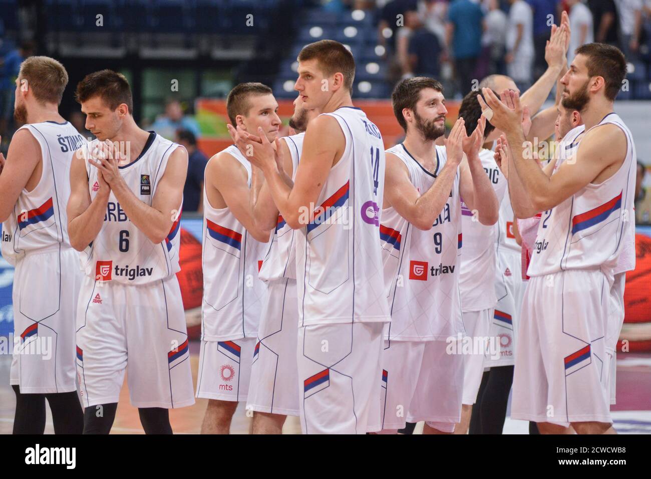 Équipe nationale de basket-ball de Serbie. Tournoi FIBA OQT, Belgrade 2016  Photo Stock - Alamy