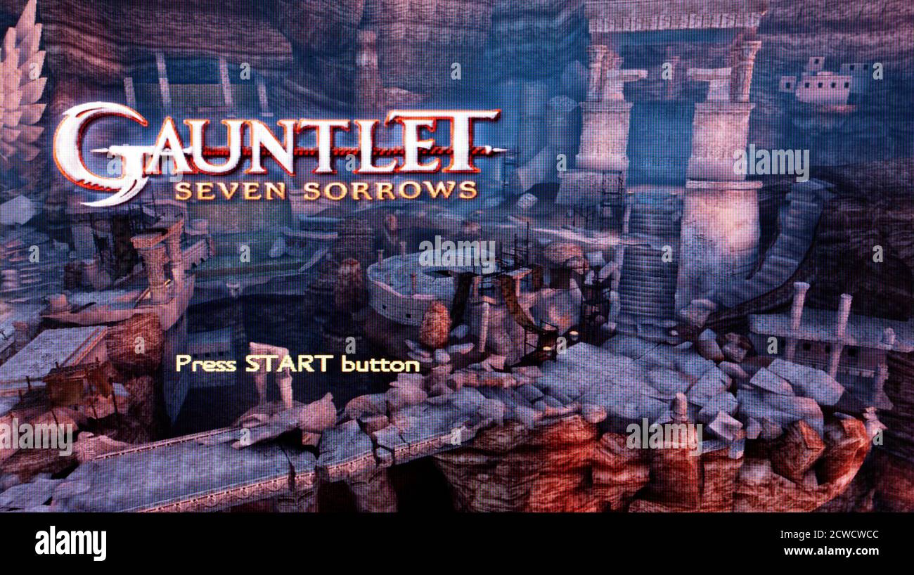 Gauntlet Seven Sorrows - Sony PlayStation 2 PS2 - Editorial à utiliser uniquement Banque D'Images