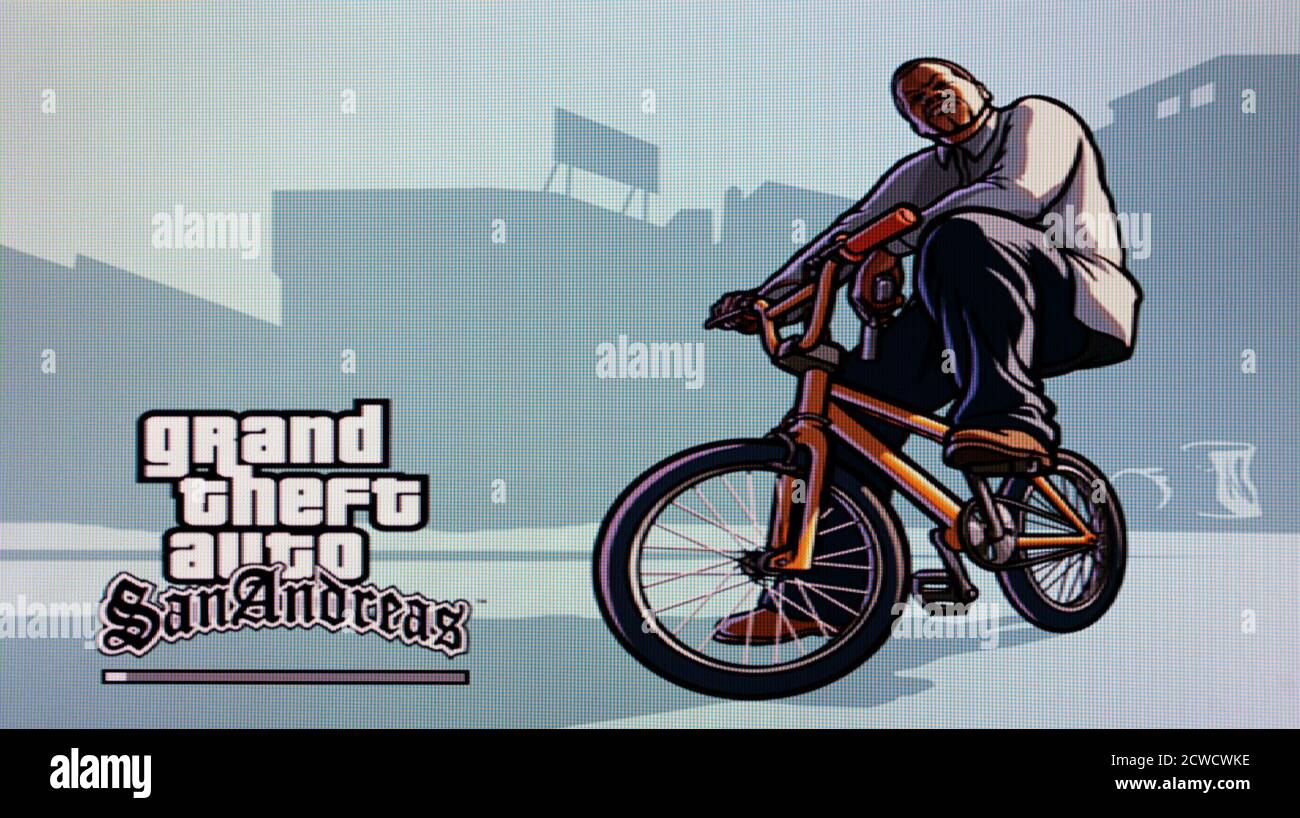 Grand Theft Auto San Andreas - Sony PlayStation 2 PS2 - usage éditorial seulement Banque D'Images