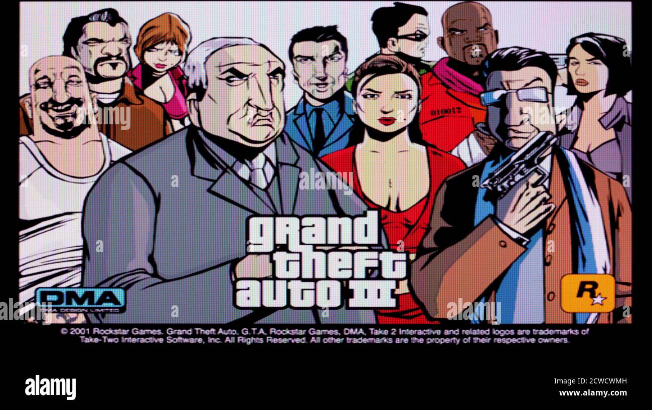 Grand Theft Auto III - Sony PlayStation 2 PS2 - Usage éditorial uniquement Banque D'Images