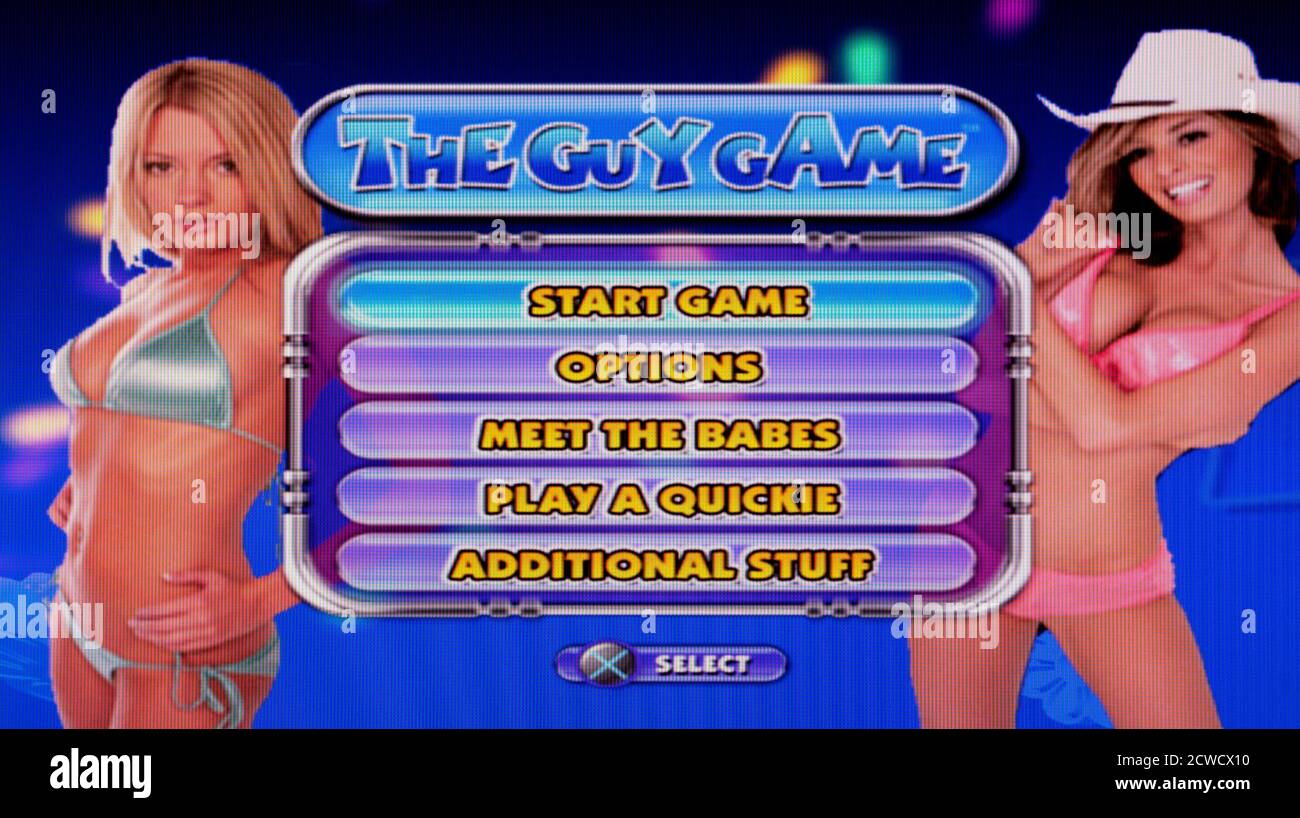 The Guy Game - Sony PlayStation 2 PS2 - Editorial à utiliser uniquement Banque D'Images