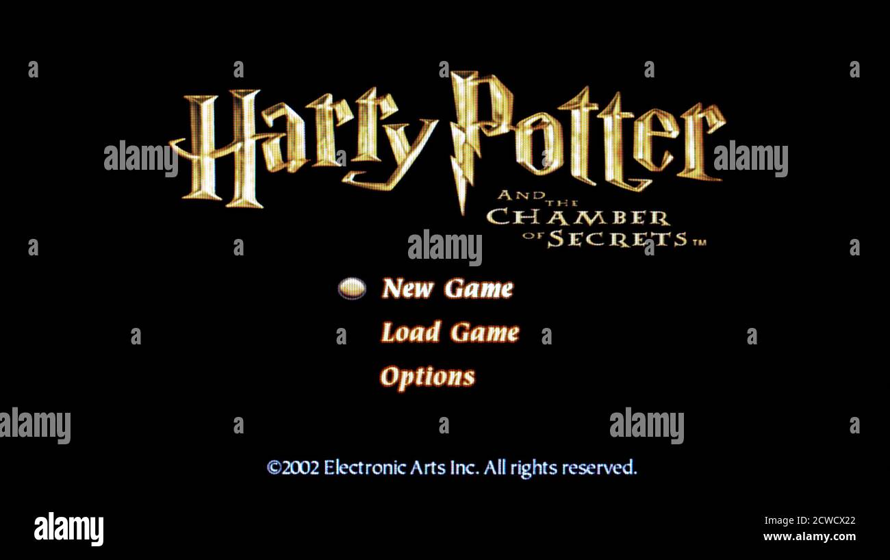 Harry Potter et la Chambre des secrets - Sony PlayStation 2 PS2 - usage éditorial uniquement Banque D'Images