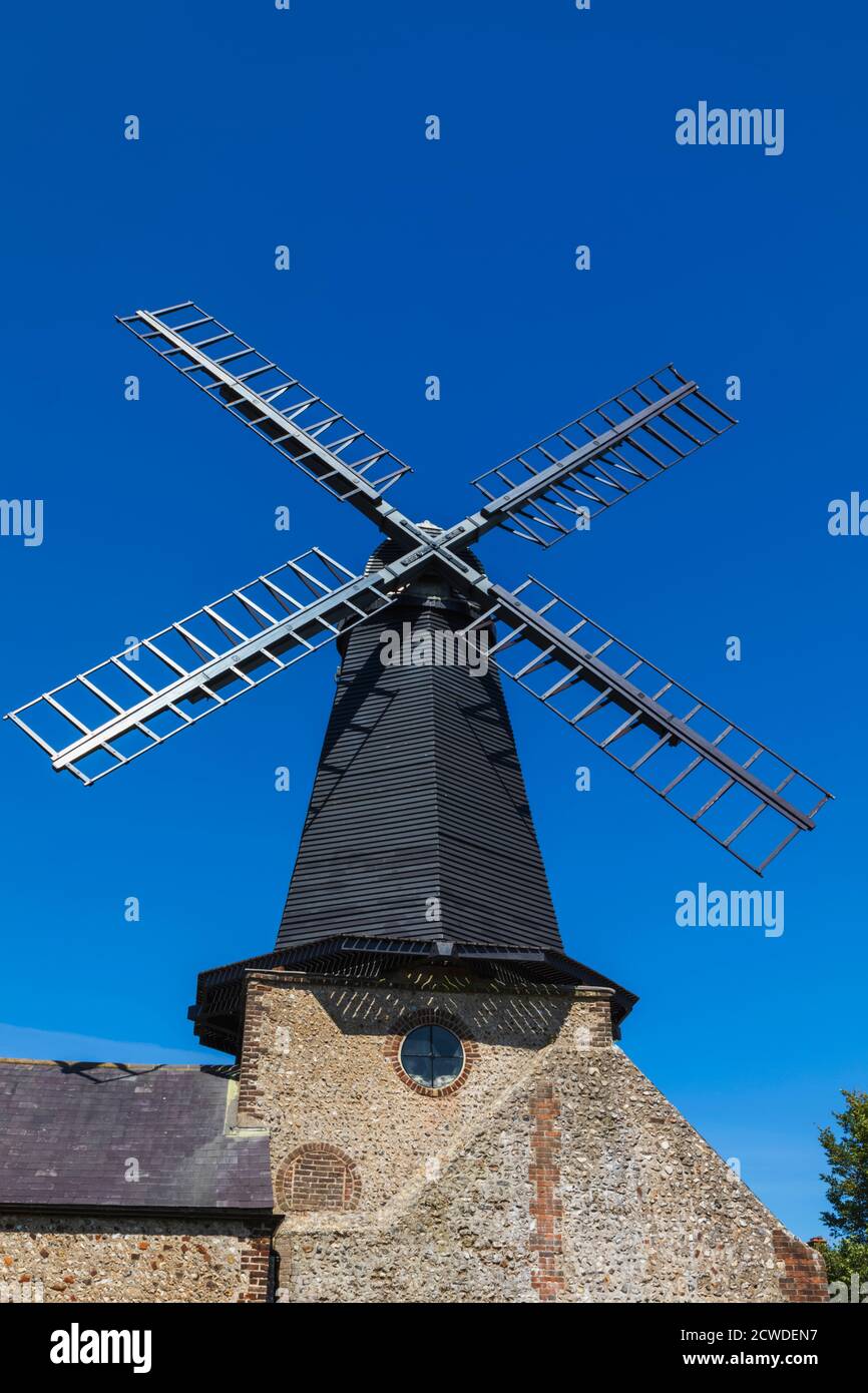 Angleterre, East Sussex, Brighton et Hove, Hove, West Blatchington Windmill Banque D'Images