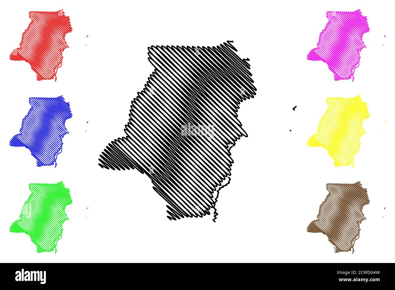 Carte du district de Stann Creek (Belize, districts de Belize ...