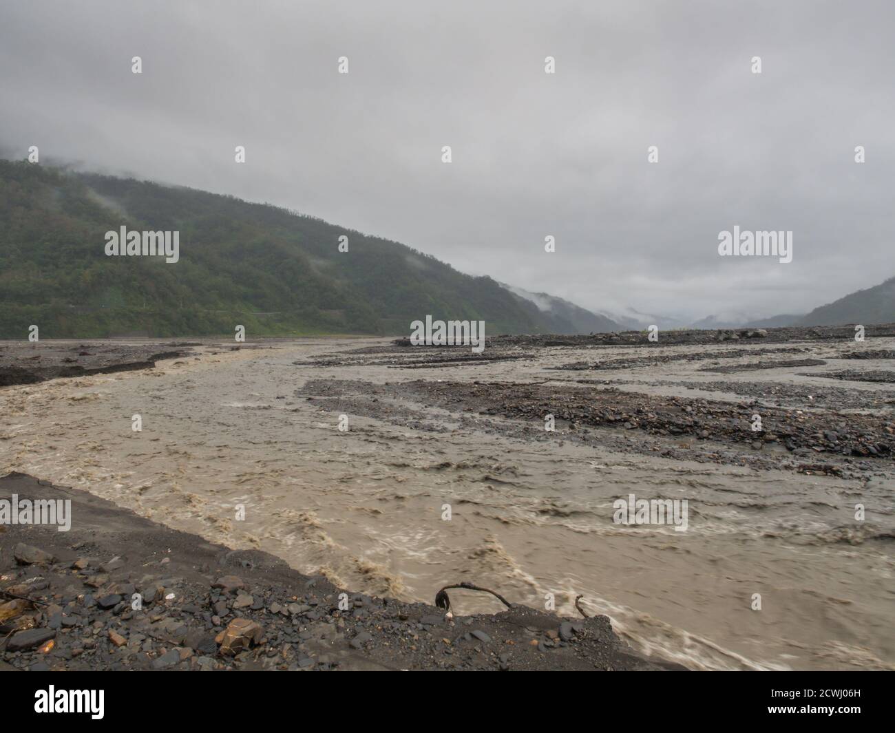 La montagne de Taiping, Taiwan - le 15 octobre 2016 : vue sur rivière et montagne en Lanyang Taipingshan Forêt National Recreation Area à Taiwan Banque D'Images