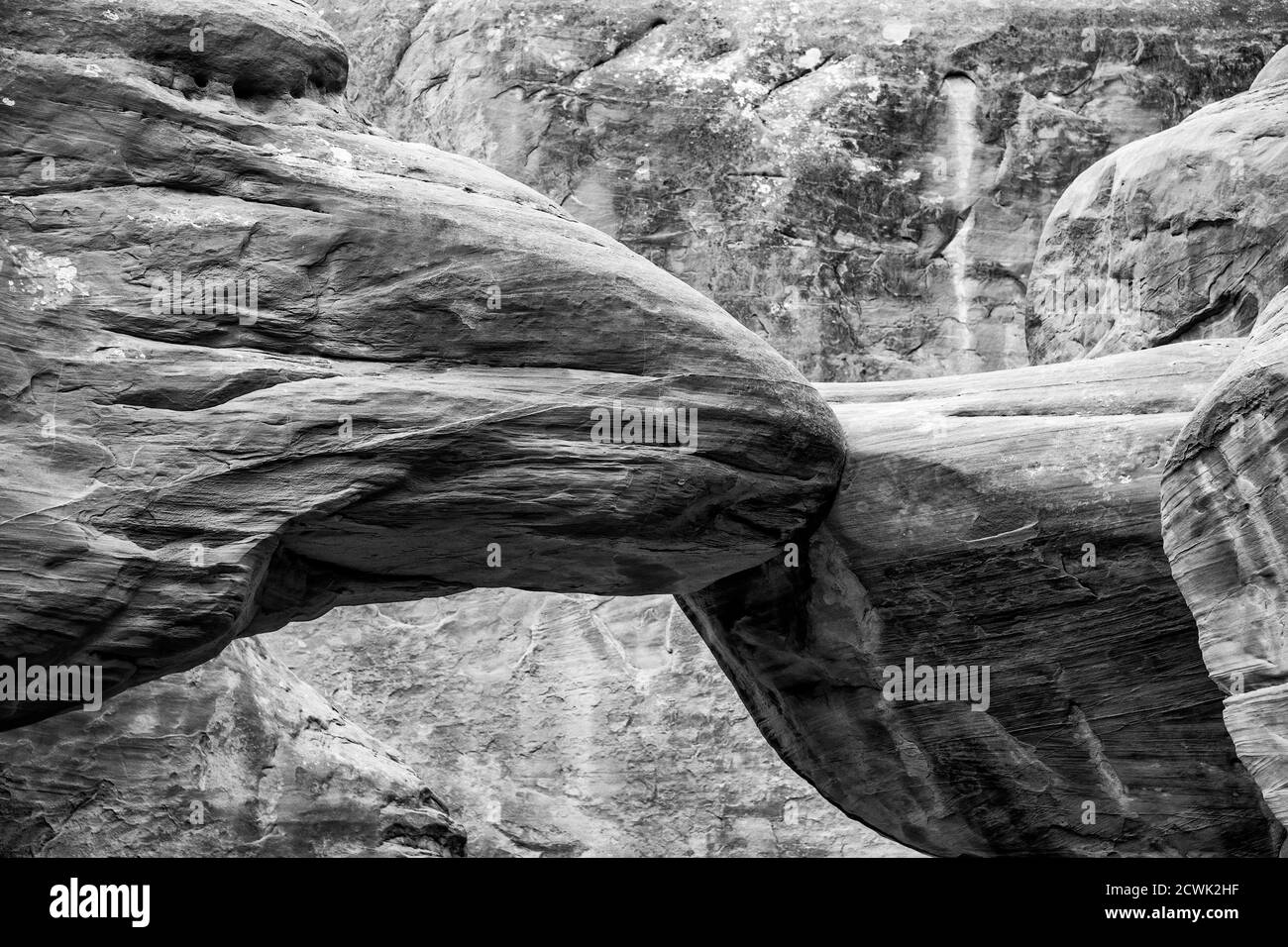 Parc national des rochers et des montagnes d'Arches, Utah. Banque D'Images