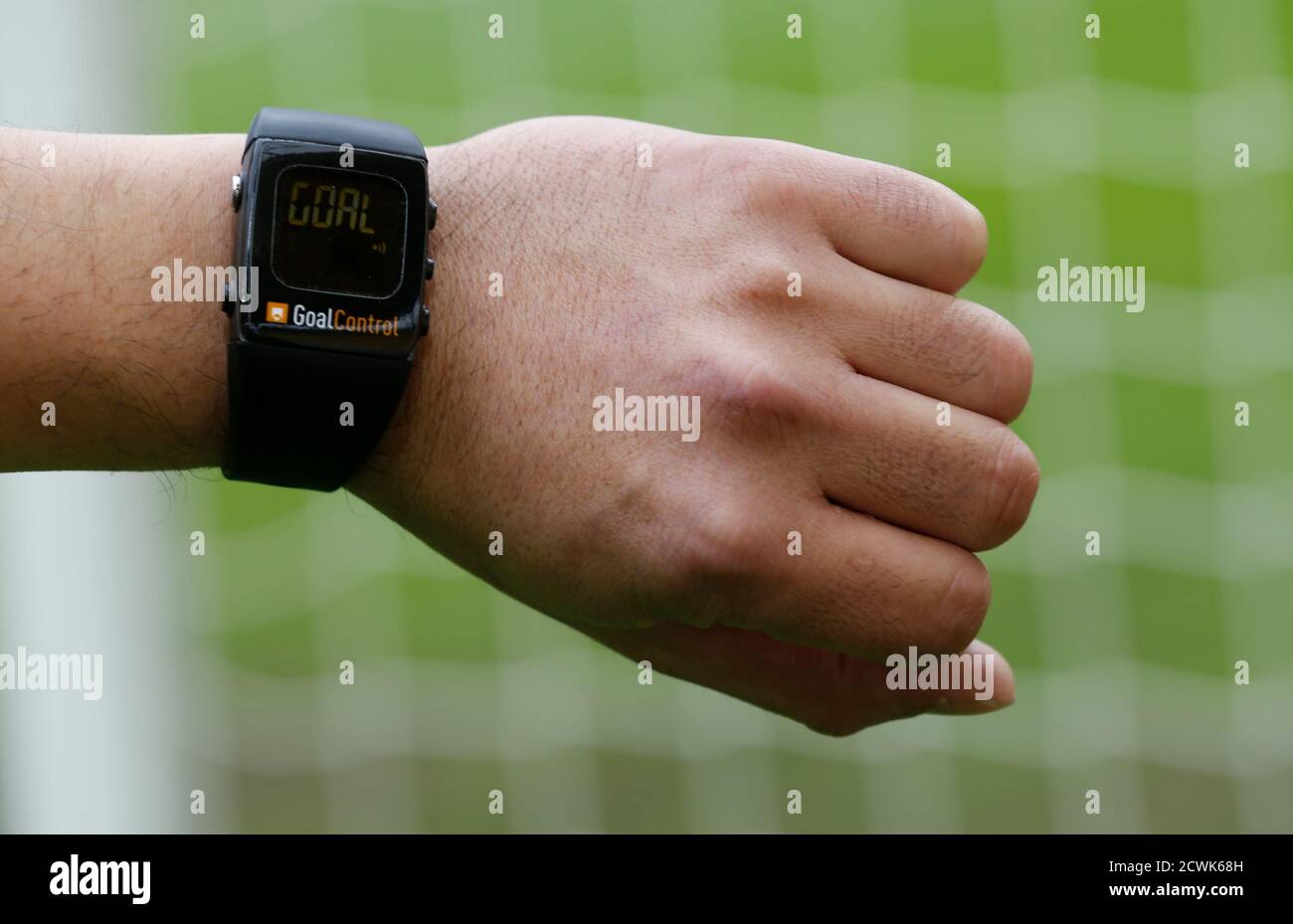 A Goalcontrol Watch Is Displayed During A Demonstration Of The Goal Line Technology Glt In The Western German City Of Aachen May 28 2014 German Firm Goalcontrol Has Been Appointed By Fifa As