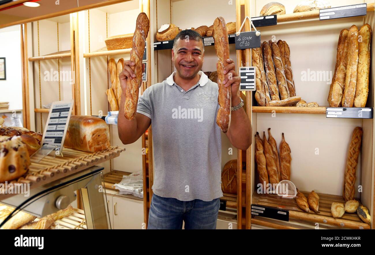 Parisian baker Ridha Khadher, winner of the Best Baguette of Paris 2013