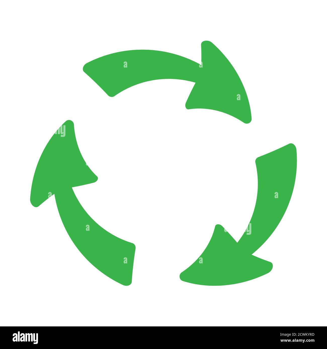 Symbole de recyclage. Dessin Doodle réutilisation logo illustration ...
