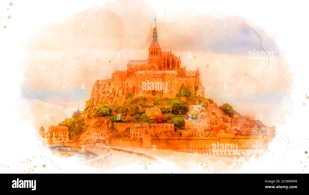 Mont Saint Michel, France Banque D'Images