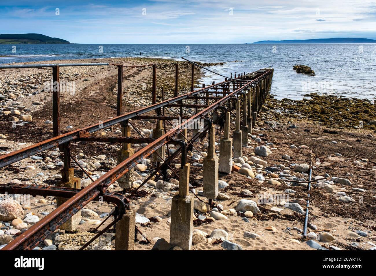 L'ancienne cale de la Maison de la Dougarie, île d'Arran, Écosse, Royaume-Uni Banque D'Images
