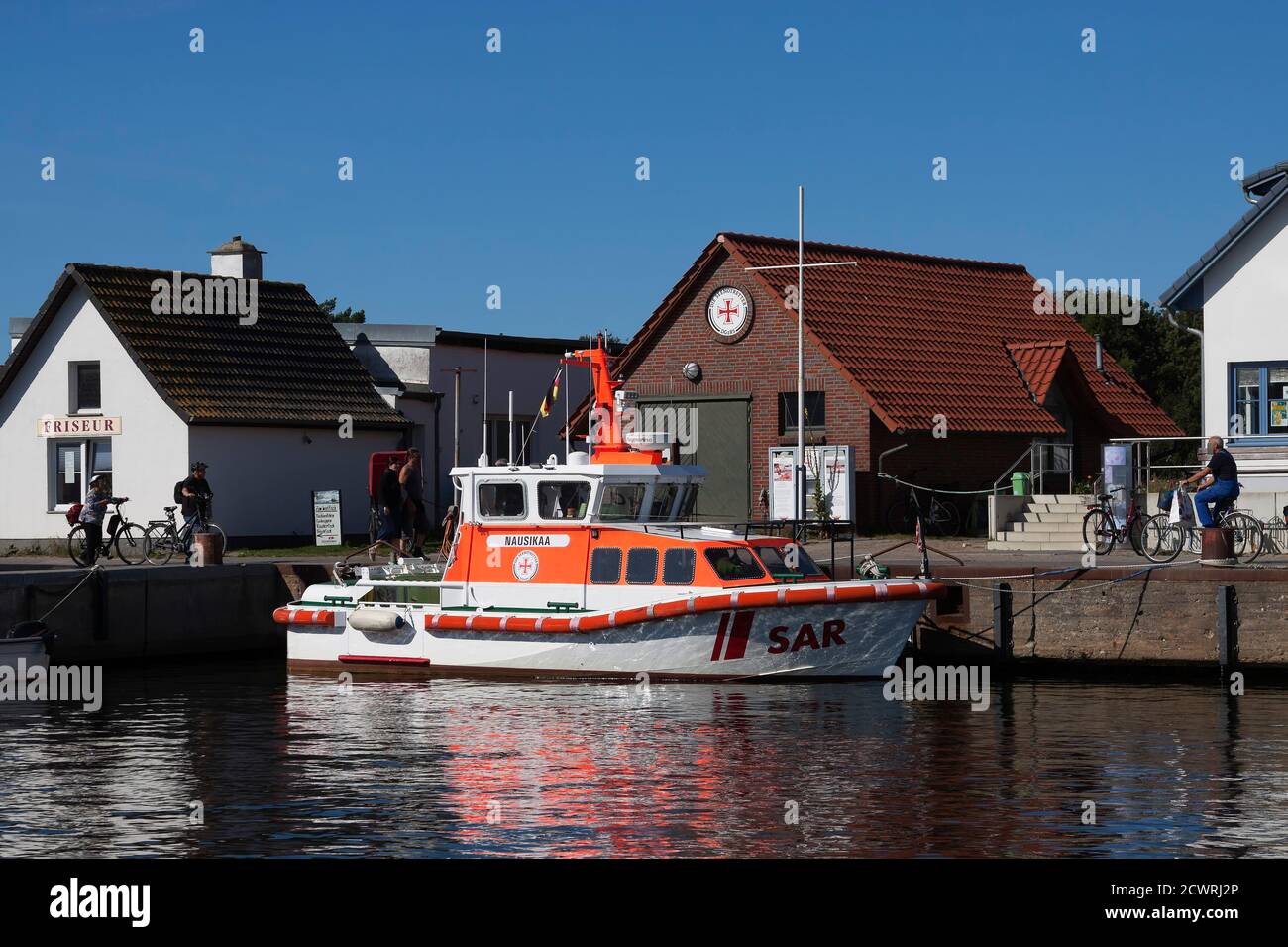 Port Vitte, Hiddensee, Ruegen, Mecklenburg-Ouest Pomerania, Allemagne Banque D'Images